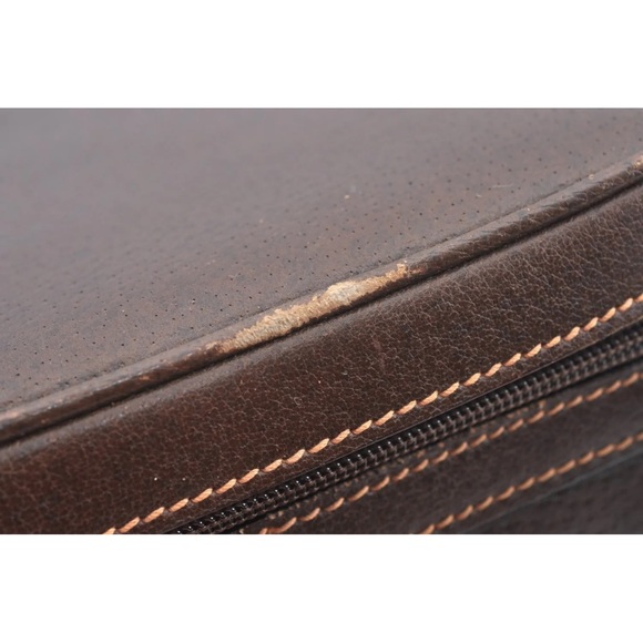 Auth RARE GUCCI Shoulder Cross Body Hand Bag GG Leather Brown GUC - Picture 10 of 16